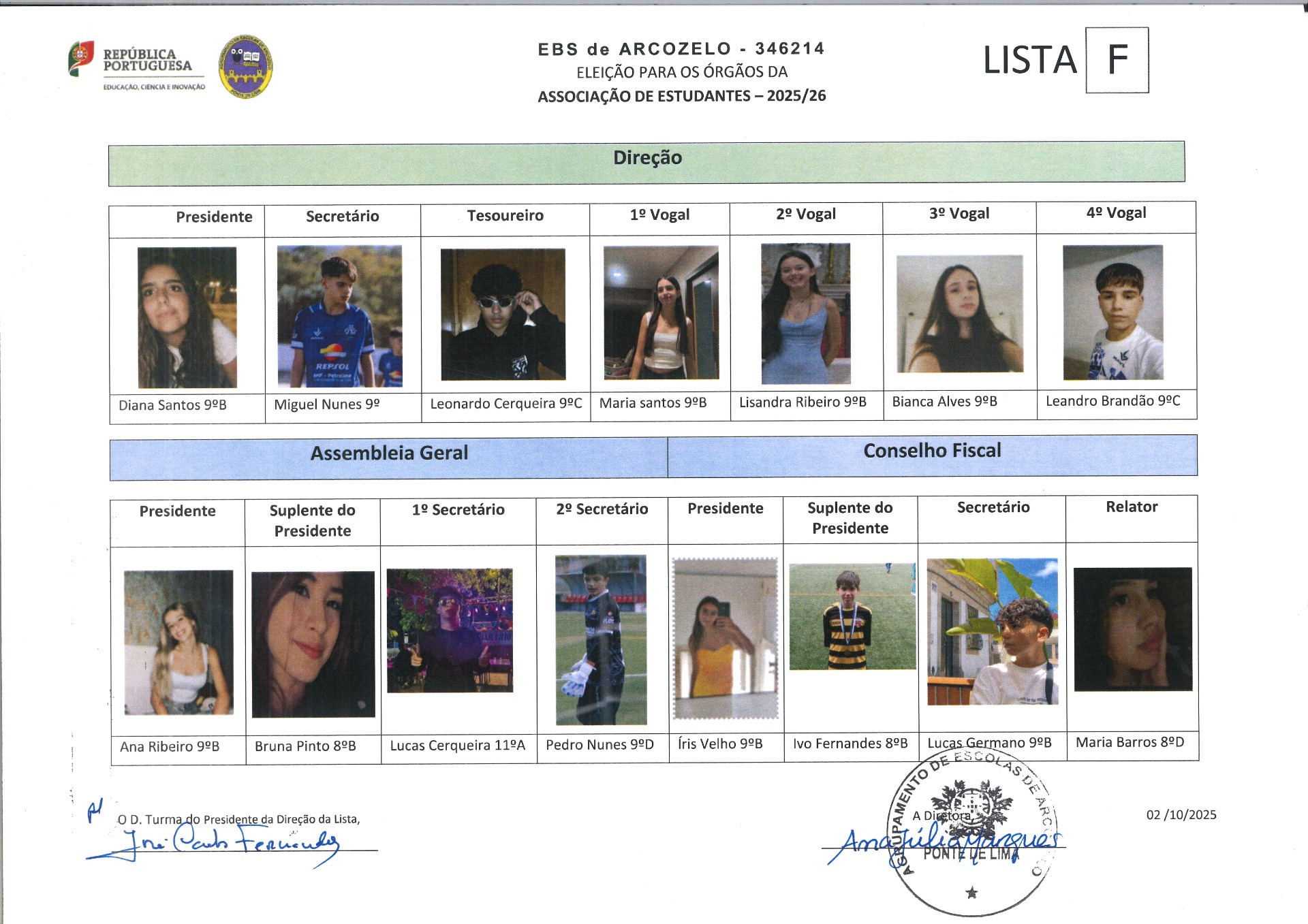 Programa da Lista F